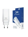 Síťová nabíječka 3MK HyperCharger 65W 2xUSB-C + USB-A GaN PD 3.0 QC 4.0 bílá