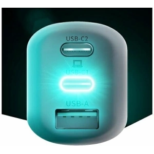 Ładowarka sieciowa 3MK HyperCharger 65W 2xUSB-C + USB-A GaN PD 3.0 QC 4.0 biała