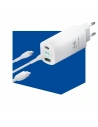 Hurtownia GSM - Síťová nabíječka 3MK HyperCharger 65W 2xUSB-C + USB-A GaN PD 3.0 QC 4.0 bílá - 3MK2621 - {ean13} - Hurt