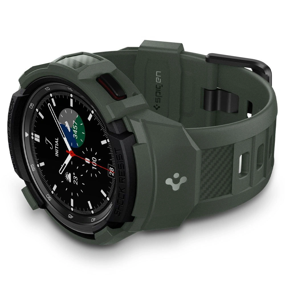 Hurtownia GSM - Pasek Spigen Rugged Armor Pro Samsung Galaxy Watch 4 Classic 46mm Vojenská zelená - SPN2150GRN - {ean13} - Hurt