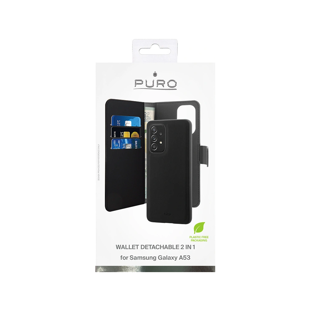 Hurtownia GSM - Etui PURO Wallet Detachable 2w1 Samsung Galaxy A53 (černý) - PUR547BLK - {ean13} - Hurt