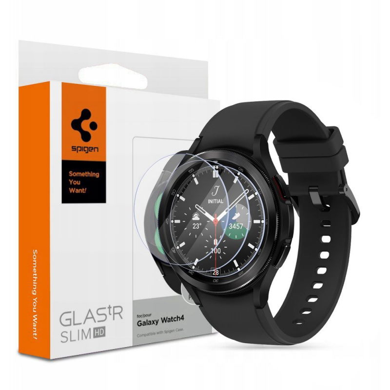 Spigen Distributor - 8809811854909 - SPN2152 - Szkło hartowane Spigen GLAS.tR Slim Samsung Galaxy Watch 4 Classic 42mm [3 PACK] - B2B homescreen