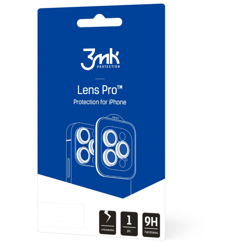 Szkło hybrydowe na obiektyw aparatu 3MK Lens Protection Pro Apple iPhone 13 Pro/13 Pro Max