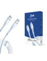 Kabel 3MK HyperSilicone USB-C - Lightning MFI 20W 3A 1m biały