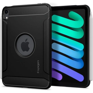 Hurtownia GSM - Etui Spigen Rugged Armor Apple iPad mini 2021 (6. generáció) / iPad mini 8.3" 2024 7gen Matt Fekete - SPN2155BLK - {ean13} - Hurt