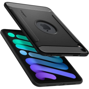 Hurtownia GSM - Etui Spigen Rugged Armor Apple iPad mini 2021 (6. generáció) / iPad mini 8.3" 2024 7gen Matt Fekete - SPN2155BLK - {ean13} - Hurt