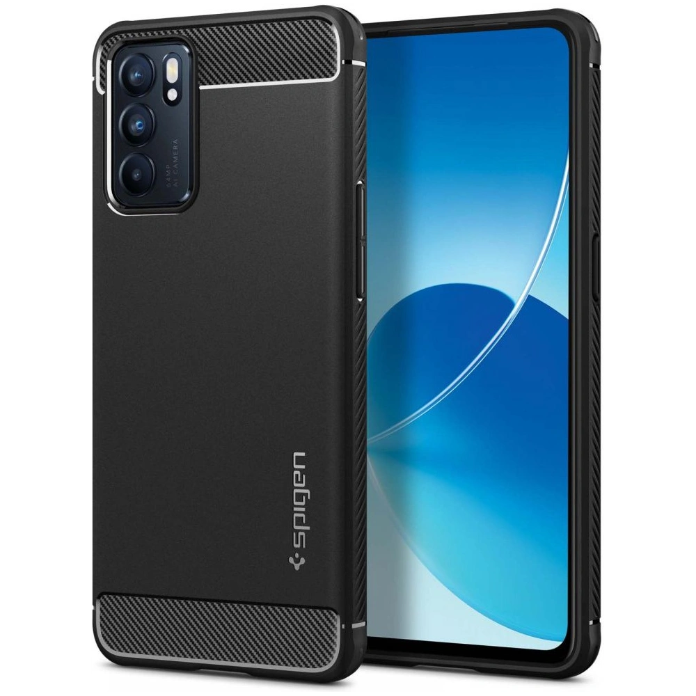 Wholesale Case Spigen Rugged Armor Oppo Reno 6 5G Matte Black - SPN2157BLK - {ean13} - Hurt