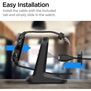 Hurtownia GSM - Uchwyt do zegarka Spigen S390 Garmin Watch Stand Black - SPN2162BLK - {ean13} - Hurt