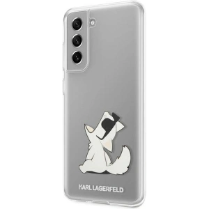 Hurtownia GSM - Etui Karl Lagerfeld KLHCS21FCFNRC Samsung Galaxy S21 FE hardcase transparent Choupette Eat - KLD834CL - {ean13} - Hurt
