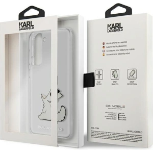 Hurtownia GSM - Etui Karl Lagerfeld KLHCS21FCFNRC Samsung Galaxy S21 FE hardcase transparent Choupette Eat - KLD834CL - {ean13} - Hurt
