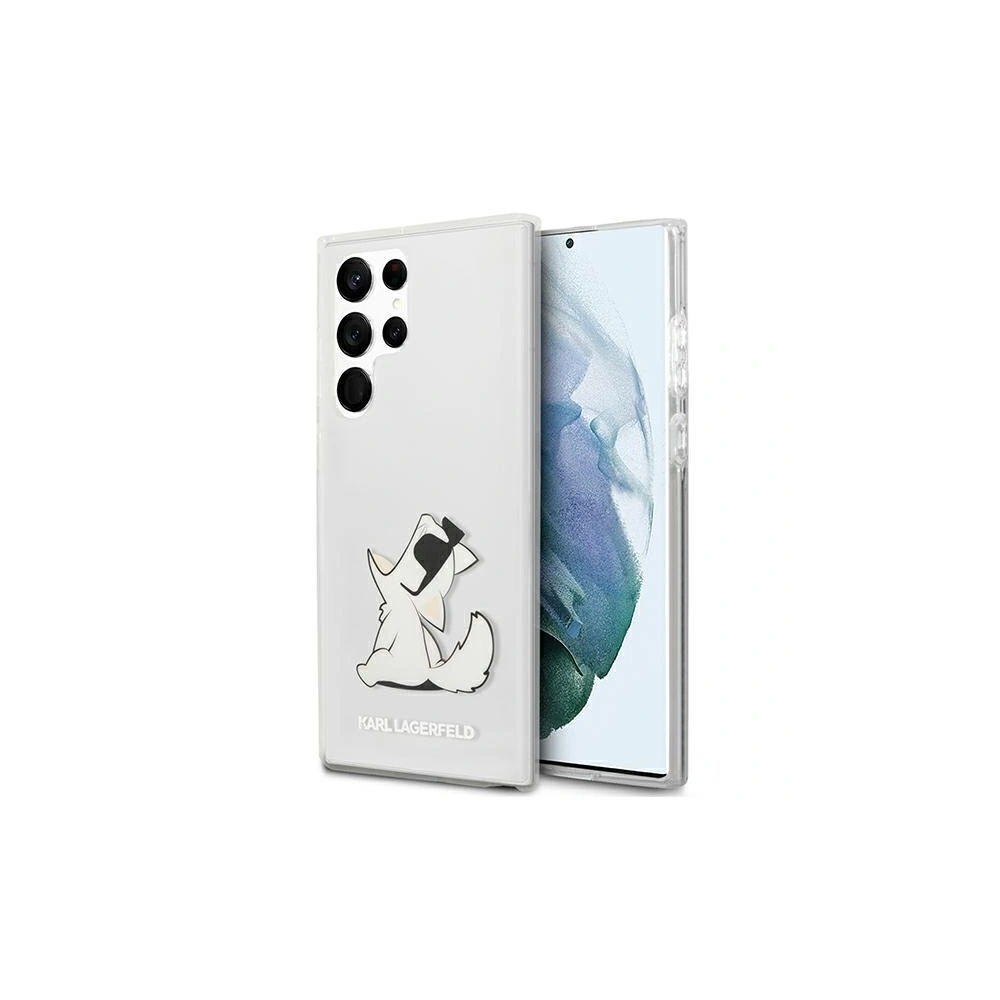 Hurtownia GSM - Etui Karl Lagerfeld KLHCS22LCFNRC Samsung Galaxy S22 Ultra hardcase transparent Choupette Eat - KLD835CL - {ean13} - Hurt