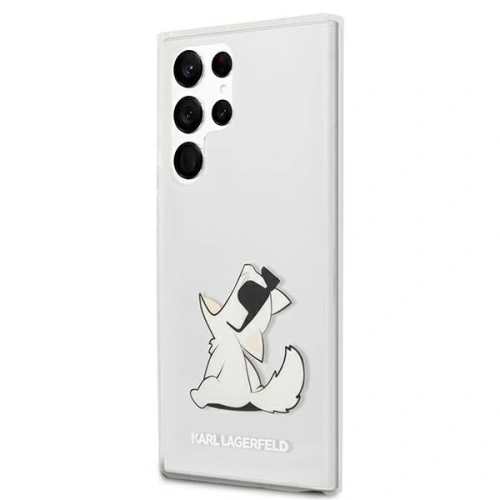 Etui Karl Lagerfeld KLHCS22LCFNRC Samsung Galaxy S22 Ultra hardcase transparent Choupette Eat