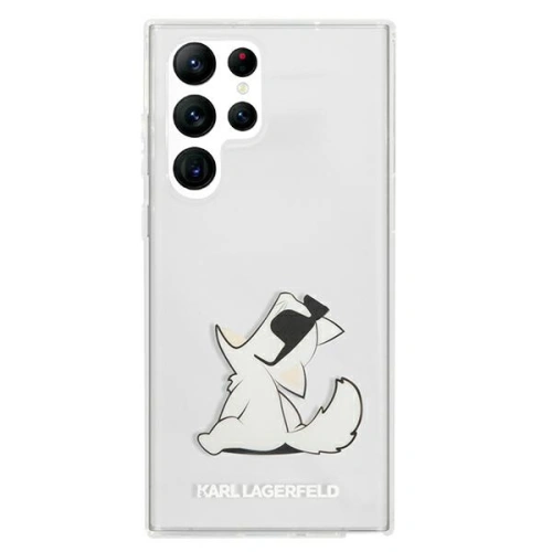 Etui Karl Lagerfeld KLHCS22LCFNRC Samsung Galaxy S22 Ultra hardcase transparent Choupette Eat