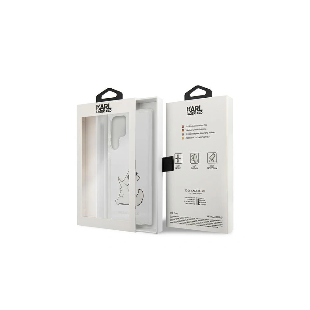 Hurtownia GSM - Etui Karl Lagerfeld KLHCS22LCFNRC Samsung Galaxy S22 Ultra hardcase transparent Choupette Eat - KLD835CL - {ean13} - Hurt