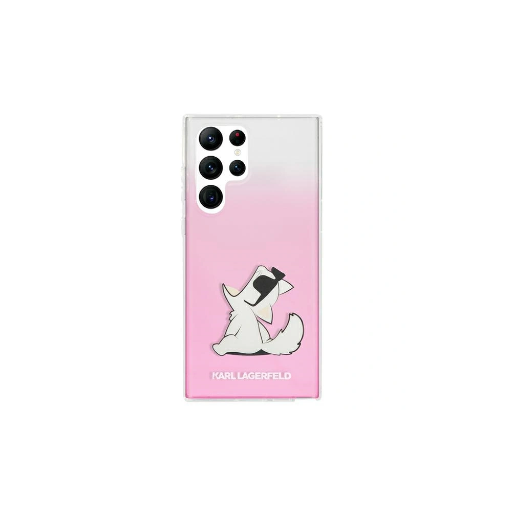 Hurtownia GSM - Etui Karl Lagerfeld KLHCS22LCFNRCPI Samsung Galaxy S22 Ultra hardcase růžový/pink Choupette Eat - KLD836PNK - {ean13} - Hurt