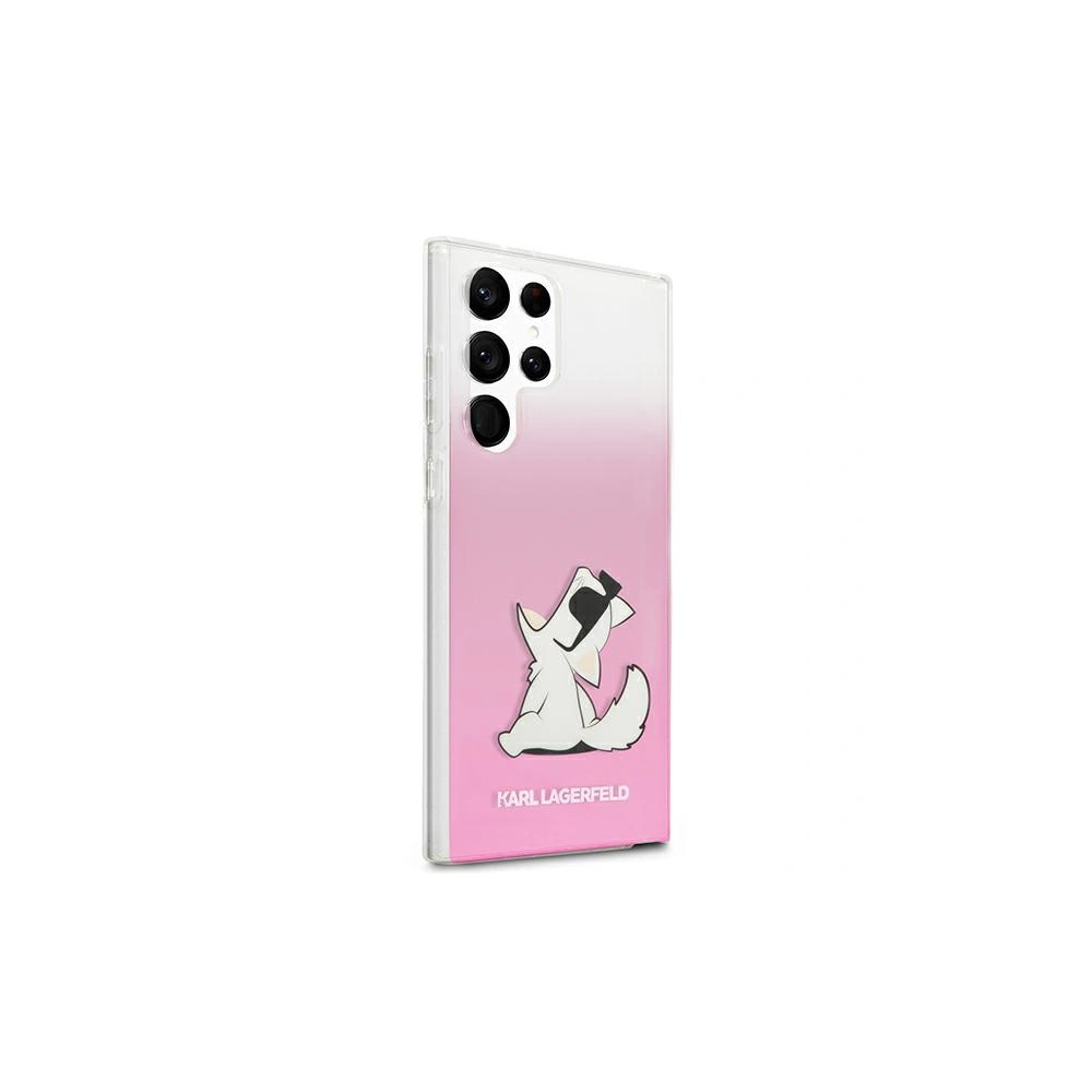Hurtownia GSM - Etui Karl Lagerfeld KLHCS22LCFNRCPI Samsung Galaxy S22 Ultra hardcase růžový/pink Choupette Eat - KLD836PNK - {ean13} - Hurt