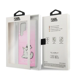 Hurtownia GSM - Etui Karl Lagerfeld KLHCS22LCFNRCPI Samsung Galaxy S22 Ultra hardcase růžový/pink Choupette Eat - KLD836PNK - {ean13} - Hurt
