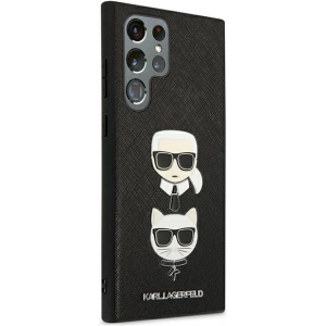 Hurtownia GSM - Etui Karl Lagerfeld KLHCS22LSAKICKCBK Samsung Galaxy S22 Ultra černý/black Saffiano Karl & Choupette Head - KLD837BLK - {ean13} - Hurt