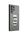 Hurtownia GSM - Case Karl Lagerfeld KLHCS22LSAKICKCSL Samsung Galaxy S22 Ultra silber/silver Saffiano Karl & Choupette Kopf - KLD838SLV - {ean13} - Hurt