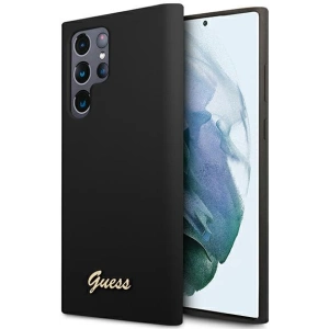 Hurtownia GSM - Etui Guess GUHCS22LLSLMGBK Samsung Galaxy S22 Ultra černý/black hardcase Silicone Script Metal Logo - GUE1622BLK - {ean13} - Hurt