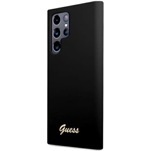 Hurtownia GSM - Etui Guess GUHCS22LLSLMGBK Samsung Galaxy S22 Ultra černý/black hardcase Silicone Script Metal Logo - GUE1622BLK - {ean13} - Hurt