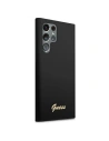 Hurtownia GSM - Etui Guess GUHCS22LLSLMGBK Samsung Galaxy S22 Ultra černý/black hardcase Silicone Script Metal Logo - GUE1622BLK - {ean13} - Hurt