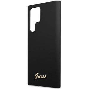 Hurtownia GSM - Etui Guess GUHCS22LLSLMGBK Samsung Galaxy S22 Ultra černý/black hardcase Silicone Script Metal Logo - GUE1622BLK - {ean13} - Hurt
