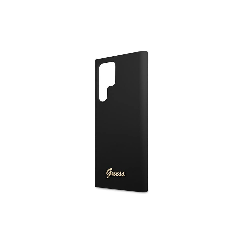 Hurtownia GSM - Etui Guess GUHCS22LLSLMGBK Samsung Galaxy S22 Ultra černý/black hardcase Silicone Script Metal Logo - GUE1622BLK - {ean13} - Hurt