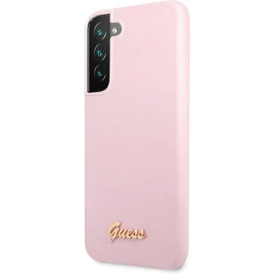Hurtownia GSM - Etui Guess GUHCS22MLSLMGLA Samsung Galaxy S22+ Plus lawenda/lavender hardcase Silicone Script Metal Logo - GUE1623LAV - {ean13} - Hurt
