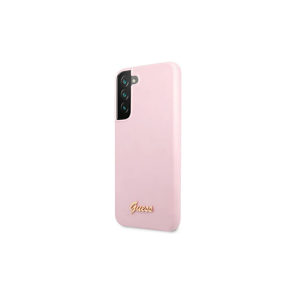 Hurtownia GSM - Etui Guess GUHCS22MLSLMGLA Samsung Galaxy S22+ Plus lawenda/lavender hardcase Silicone Script Metal Logo - GUE1623LAV - {ean13} - Hurt