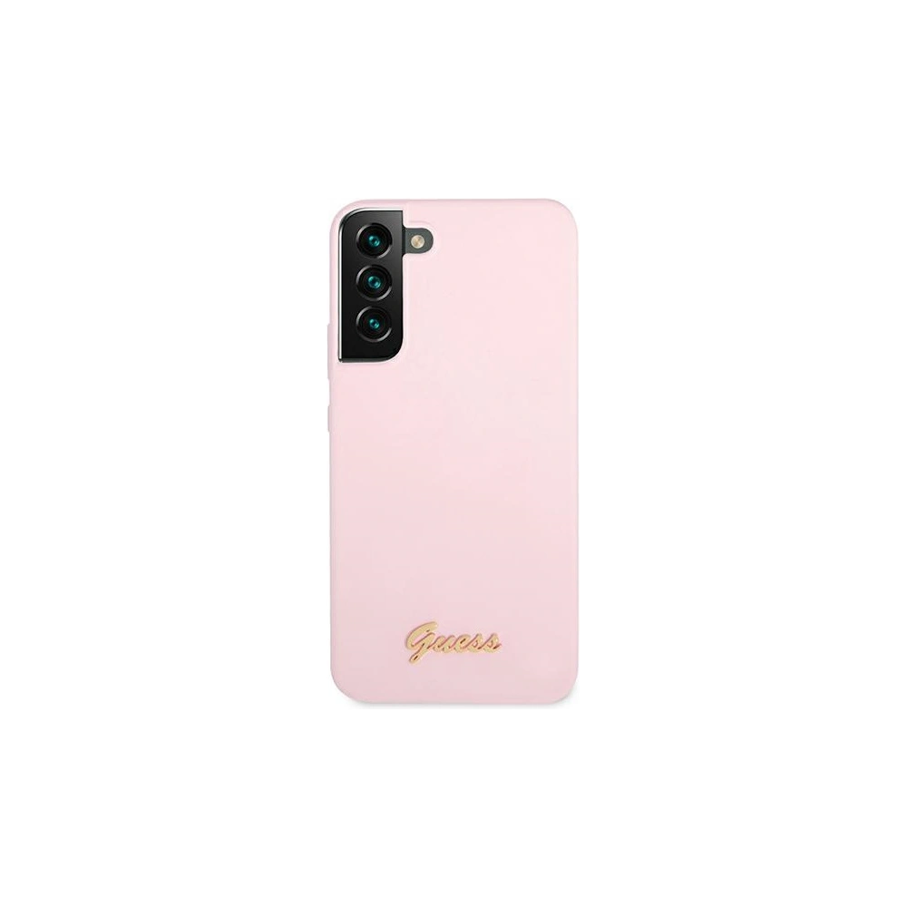Hurtownia GSM - Etui Guess GUHCS22MLSLMGLA Samsung Galaxy S22+ Plus lawenda/lavender hardcase Silicone Script Metal Logo - GUE1623LAV - {ean13} - Hurt