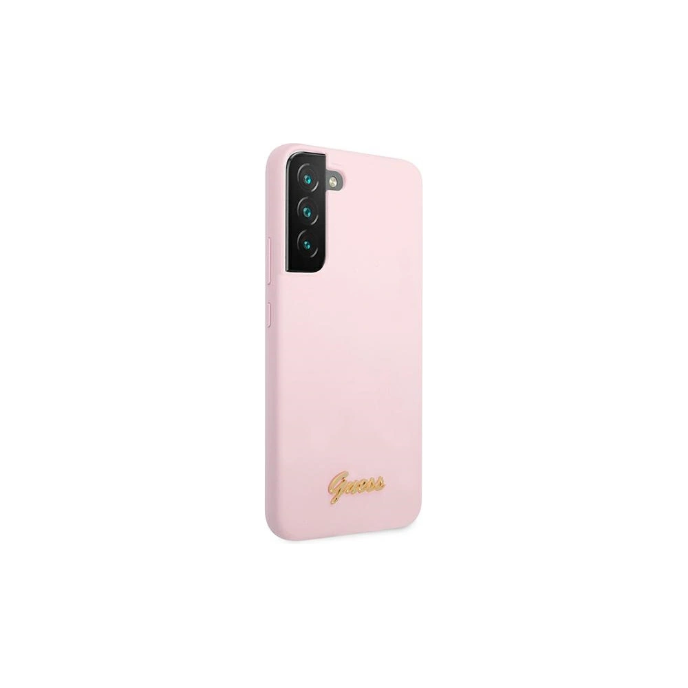 Hurtownia GSM - Etui Guess GUHCS22MLSLMGLA Samsung Galaxy S22+ Plus lawenda/lavender hardcase Silicone Script Metal Logo - GUE1623LAV - {ean13} - Hurt