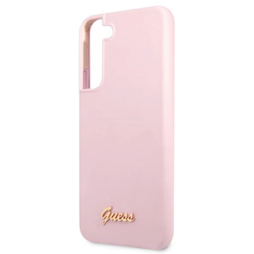Etui Guess GUHCS22MLSLMGLA Samsung Galaxy S22+ Plus lawenda/lavender hardcase Silicone Script Metal Logo