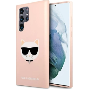 Hurtownia GSM - Etui Karl Lagerfeld KLHCS22LSLCHPI Samsung Galaxy S22 Ultra hardcase růžový/pink Silicone Choupette Head - KLD839PNK - {ean13} - Hurt