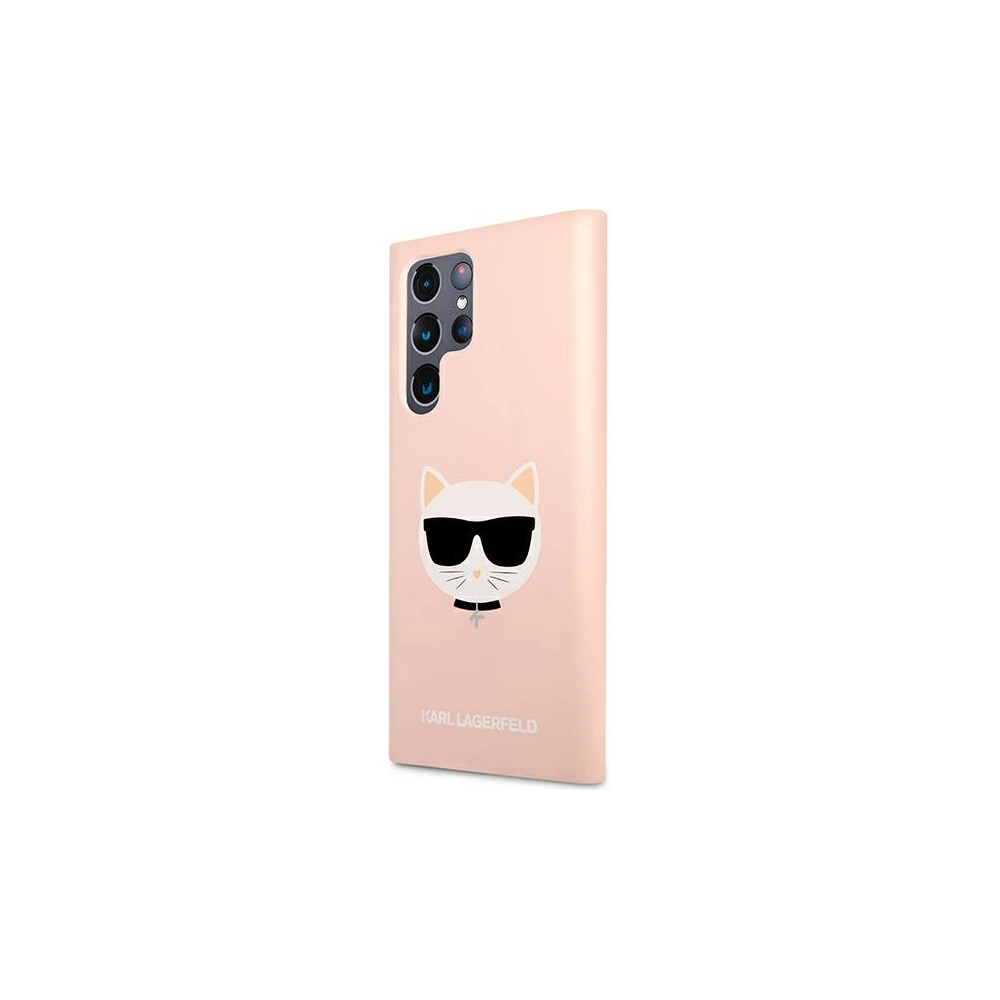 Hurtownia GSM - Etui Karl Lagerfeld KLHCS22LSLCHPI Samsung Galaxy S22 Ultra hardcase růžový/pink Silicone Choupette Head - KLD839PNK - {ean13} - Hurt
