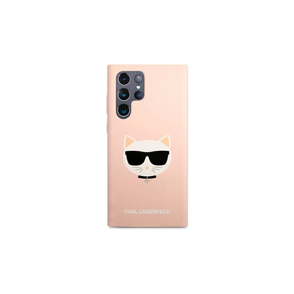 Hurtownia GSM - Etui Karl Lagerfeld KLHCS22LSLCHPI Samsung Galaxy S22 Ultra hardcase růžový/pink Silicone Choupette Head - KLD839PNK - {ean13} - Hurt