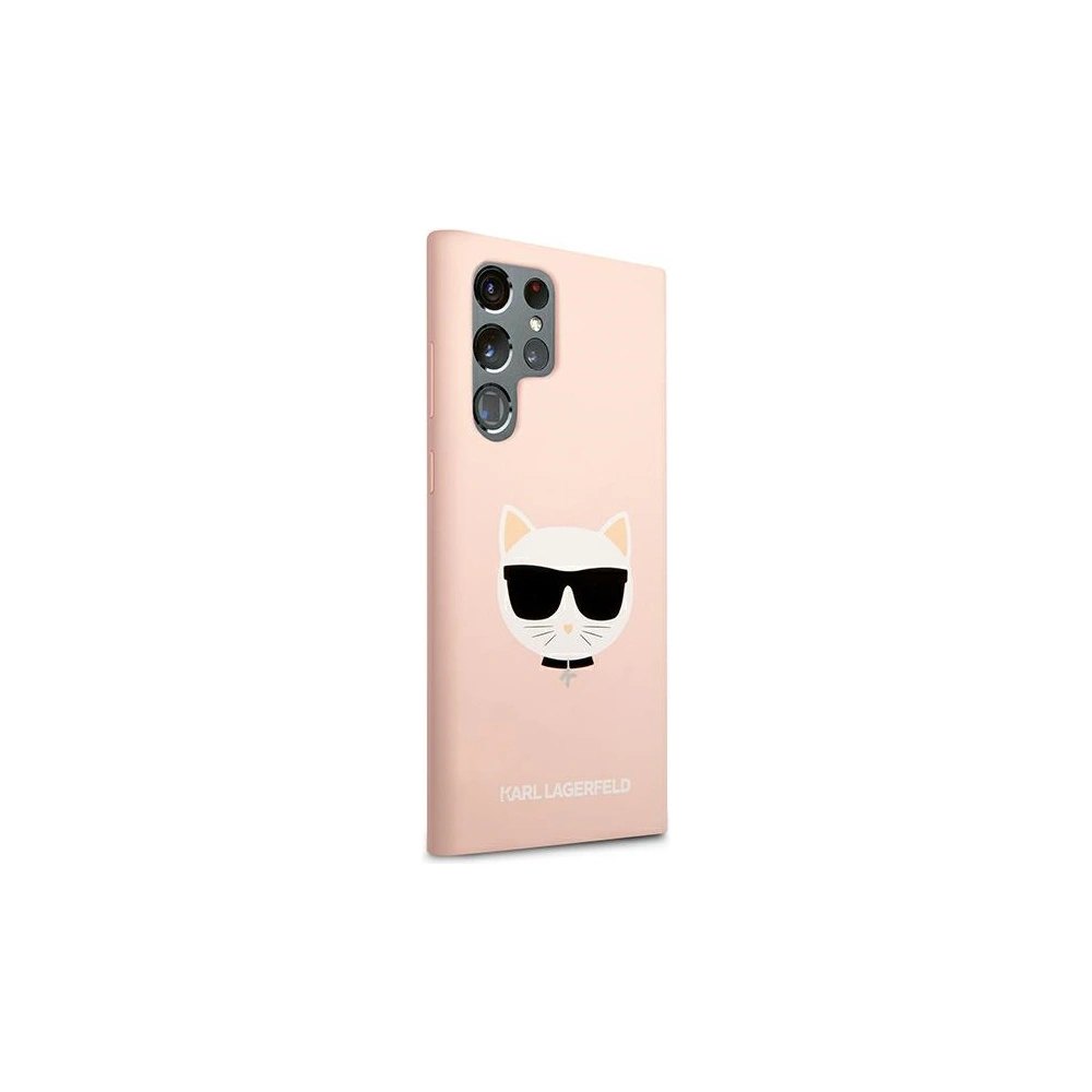 Hurtownia GSM - Etui Karl Lagerfeld KLHCS22LSLCHPI Samsung Galaxy S22 Ultra hardcase růžový/pink Silicone Choupette Head - KLD839PNK - {ean13} - Hurt