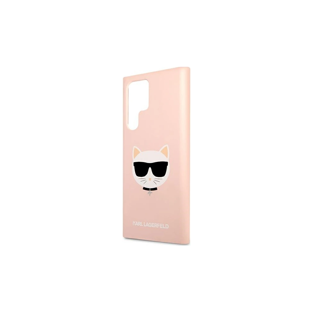 Hurtownia GSM - Etui Karl Lagerfeld KLHCS22LSLCHPI Samsung Galaxy S22 Ultra hardcase růžový/pink Silicone Choupette Head - KLD839PNK - {ean13} - Hurt
