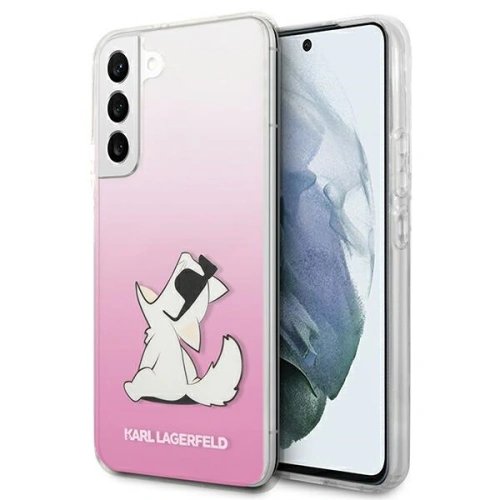 Etui Karl Lagerfeld KLHCS22MCFNRCPI Samsung Galaxy S22+ Plus hardcase różowy/pink Choupette Eat