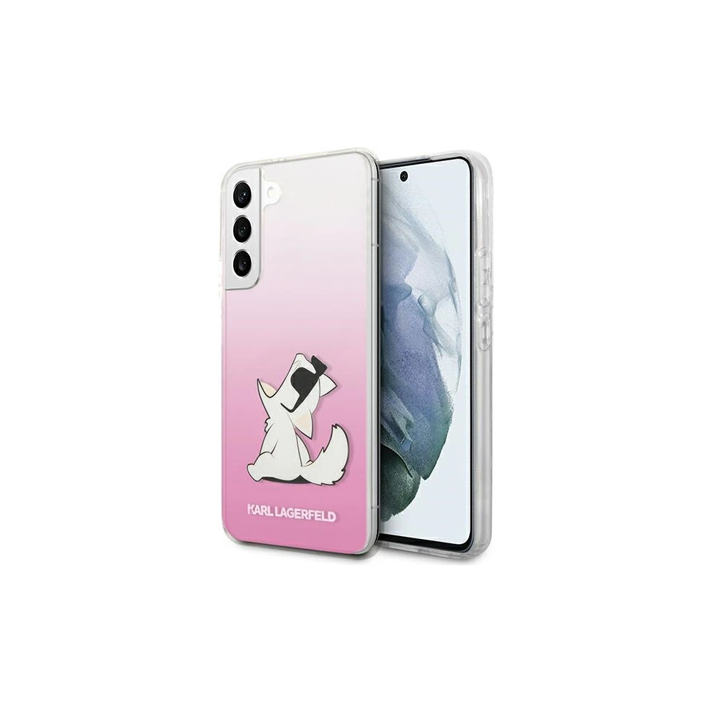 Hurtownia GSM - Etui Karl Lagerfeld KLHCS22MCFNRCPI Samsung Galaxy S22+ Plus hardcase różowy/pink Choupette Eat - KLD842PNK - {ean13} - Hurt