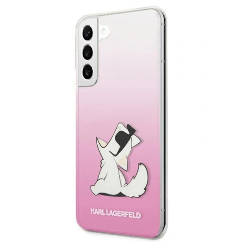 Etui Karl Lagerfeld KLHCS22MCFNRCPI Samsung Galaxy S22+ Plus hardcase różowy/pink Choupette Eat