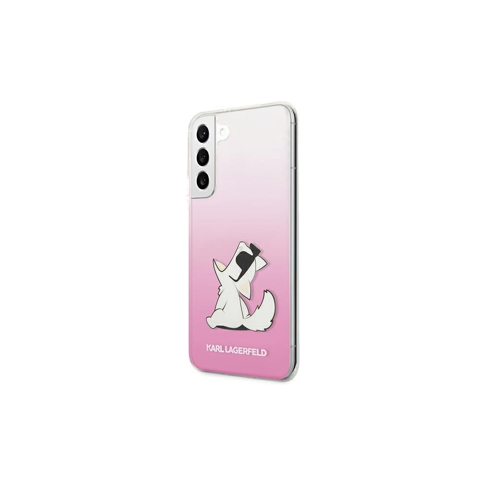 Hurtownia GSM - Etui Karl Lagerfeld KLHCS22MCFNRCPI Samsung Galaxy S22+ Plus hardcase różowy/pink Choupette Eat - KLD842PNK - {ean13} - Hurt
