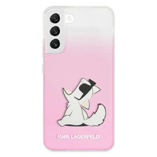 Etui Karl Lagerfeld KLHCS22MCFNRCPI Samsung Galaxy S22+ Plus hardcase różowy/pink Choupette Eat