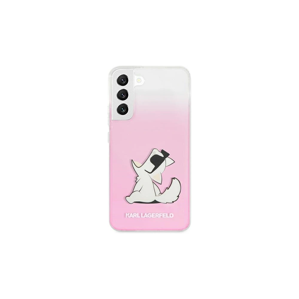 Hurtownia GSM - Etui Karl Lagerfeld KLHCS22MCFNRCPI Samsung Galaxy S22+ Plus hardcase różowy/pink Choupette Eat - KLD842PNK - {ean13} - Hurt