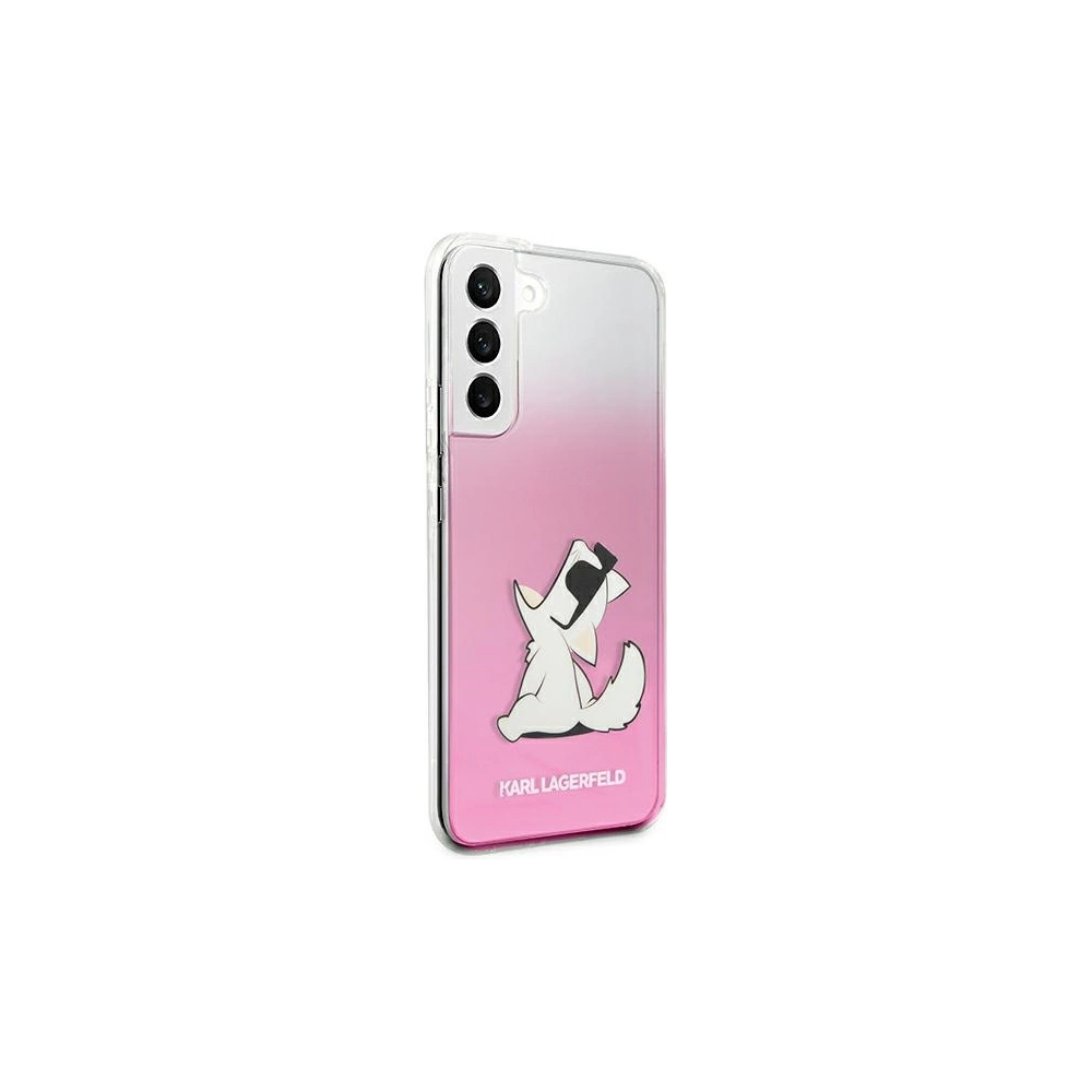 Hurtownia GSM - Etui Karl Lagerfeld KLHCS22MCFNRCPI Samsung Galaxy S22+ Plus hardcase różowy/pink Choupette Eat - KLD842PNK - {ean13} - Hurt