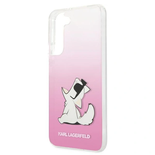 Etui Karl Lagerfeld KLHCS22MCFNRCPI Samsung Galaxy S22+ Plus hardcase różowy/pink Choupette Eat