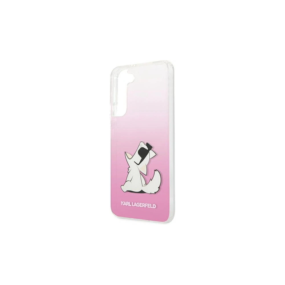 Hurtownia GSM - Etui Karl Lagerfeld KLHCS22MCFNRCPI Samsung Galaxy S22+ Plus hardcase różowy/pink Choupette Eat - KLD842PNK - {ean13} - Hurt