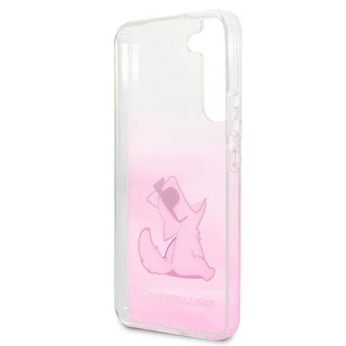 Etui Karl Lagerfeld KLHCS22MCFNRCPI Samsung Galaxy S22+ Plus hardcase różowy/pink Choupette Eat