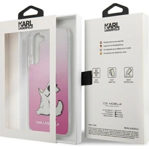 Hurtownia GSM - Etui Karl Lagerfeld KLHCS22MCFNRCPI Samsung Galaxy S22+ Plus hardcase różowy/pink Choupette Eat - KLD842PNK - {ean13} - Hurt