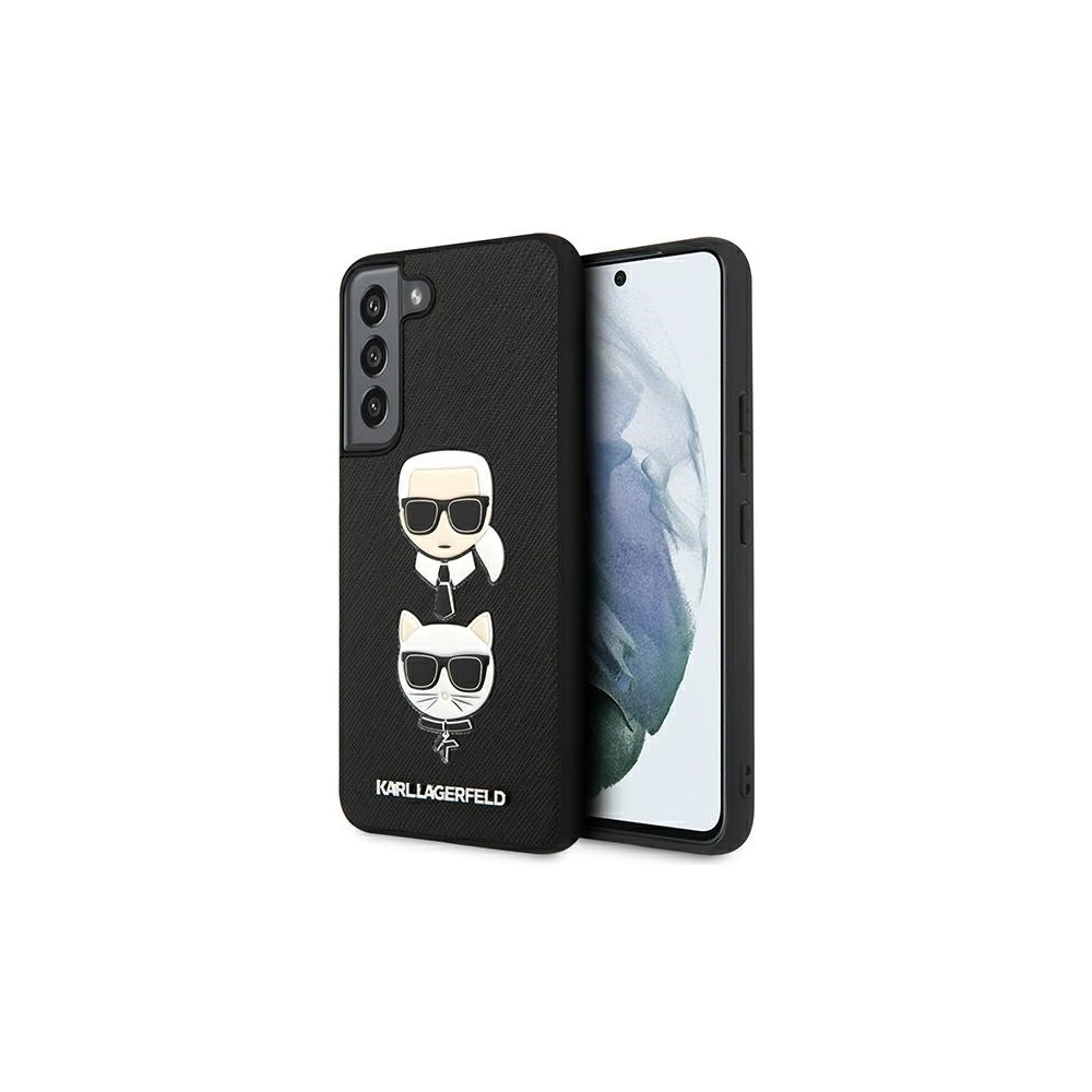 Hurtownia GSM - Etui Karl Lagerfeld KLHCS22MSAKICKCBK Samsung Galaxy S22+ Plus černý/black Saffiano Karl & Choupette Head - KLD843BLK - {ean13} - Hurt